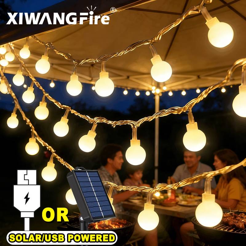 Outdoor Adventure Trips - Guirlandes lumineuses solaires/USB/batterie de 3 à