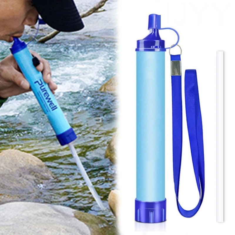 Outdoor Adventure Backpack - Paille filtrante portable pour randonnée, purificateur