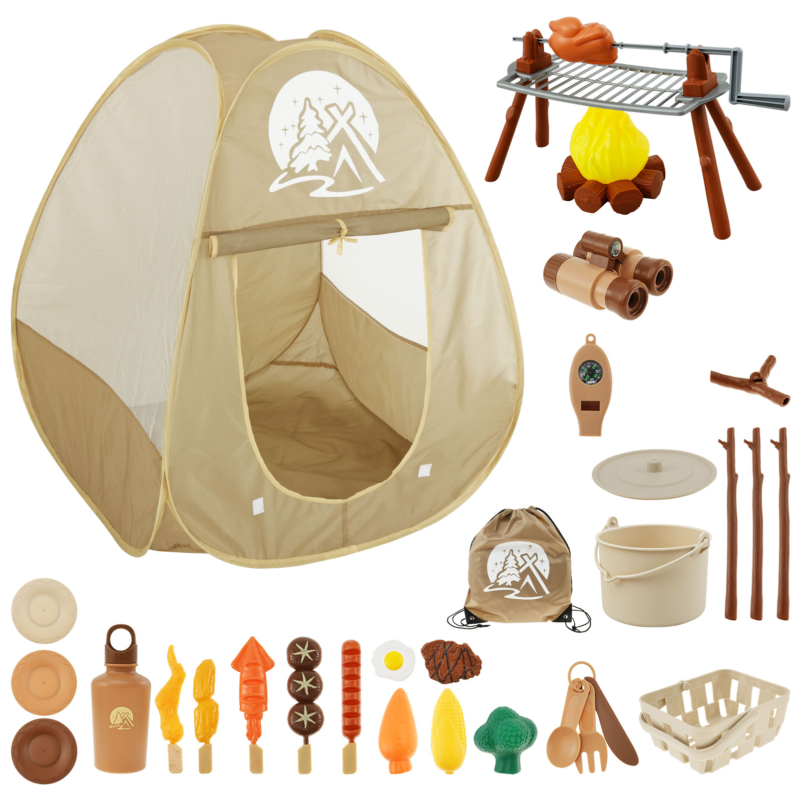 Outdoor Adventure Kit For Kids - Enfants Camping jouet ensemble tente Pop