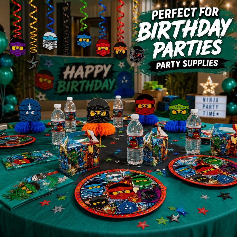 Outdoor Adventure Birthday Party - Ensemble de Décorations pour Fête d'Anniversaire